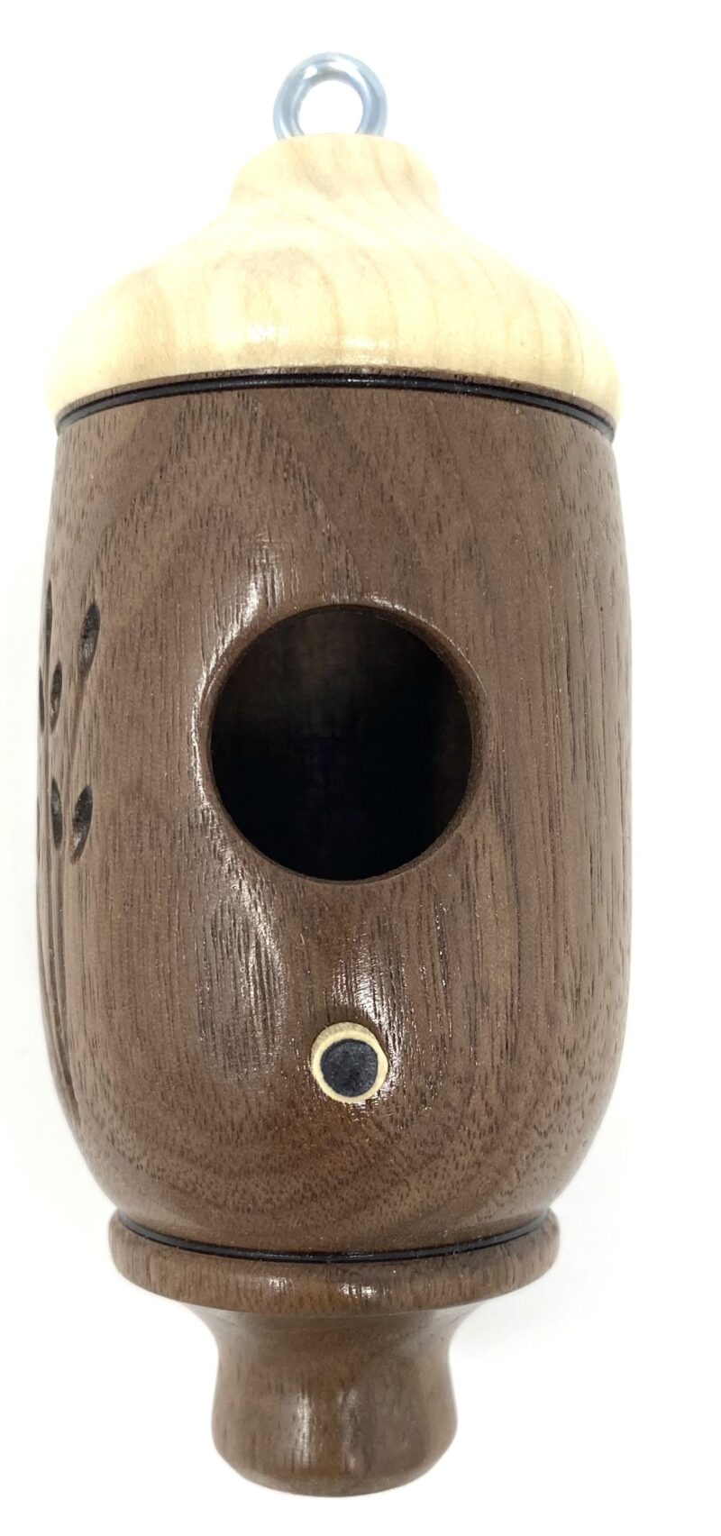 Handcrafted Wood Hummingbird House - Image 2