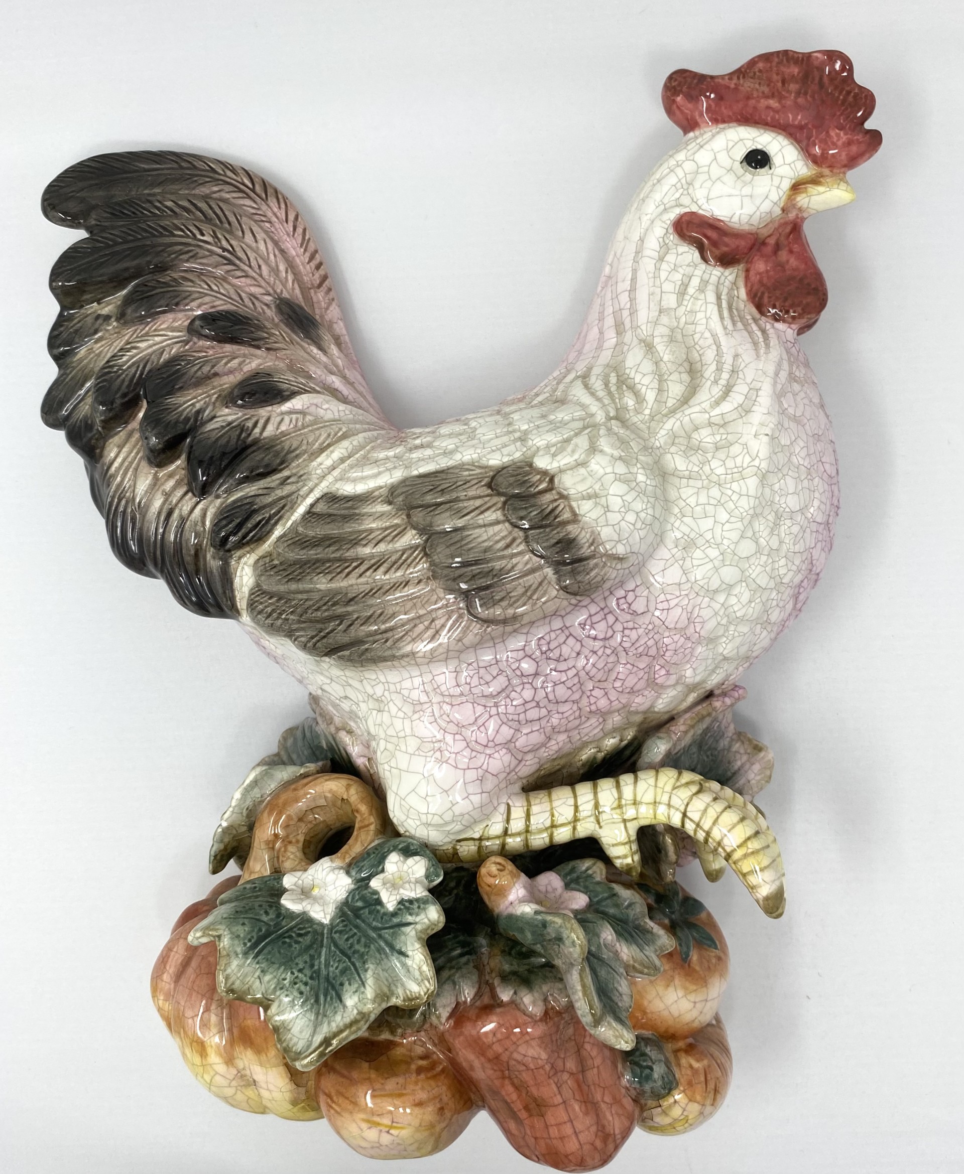 Vintage Fitz & Floyd Porcelain Wall Rooster